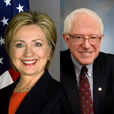 Clinton and Sanders